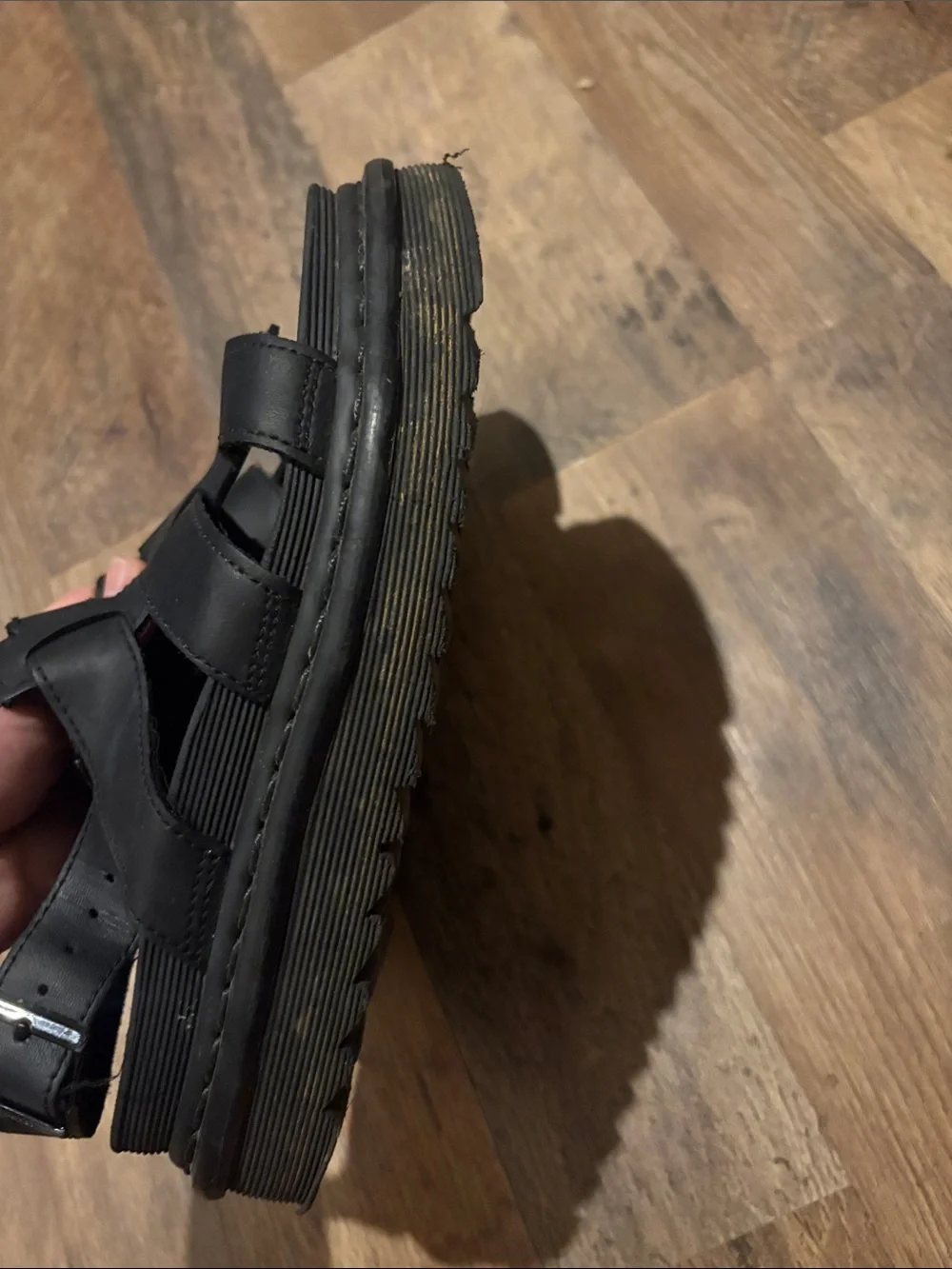 Dr Marten’s Black Strappy  Sandals